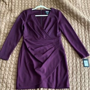 DKNY Women's Purple Dress